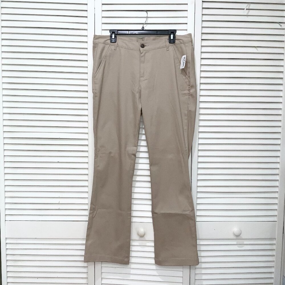 Old Navy Beige Boot-Cut Stretch Pants Size 12